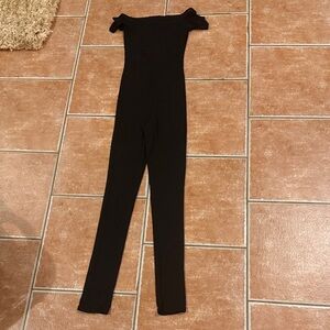 Zara Black Off-Shoulder Jumpsuit